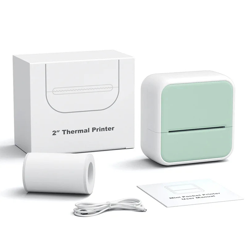 Portable Bluetooth thermal label printer, adhesive self-adhesive label printer for home use, label printer for household use