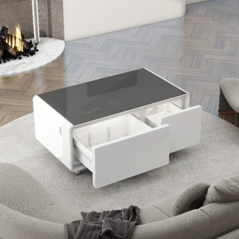 -2025 New Table Office Home Dedicated Smart Refrigerator Multifunctional Coffee Table with Built-in Wireless Charging