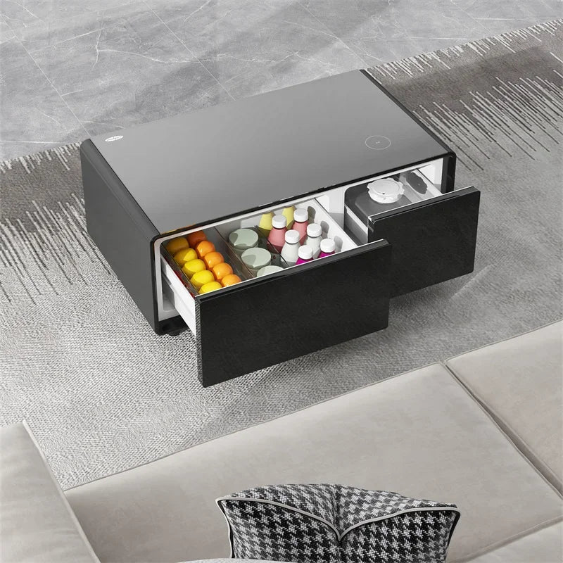 -2025 New Table Office Home Dedicated Smart Refrigerator Multifunctional Coffee Table with Built-in Wireless Charging