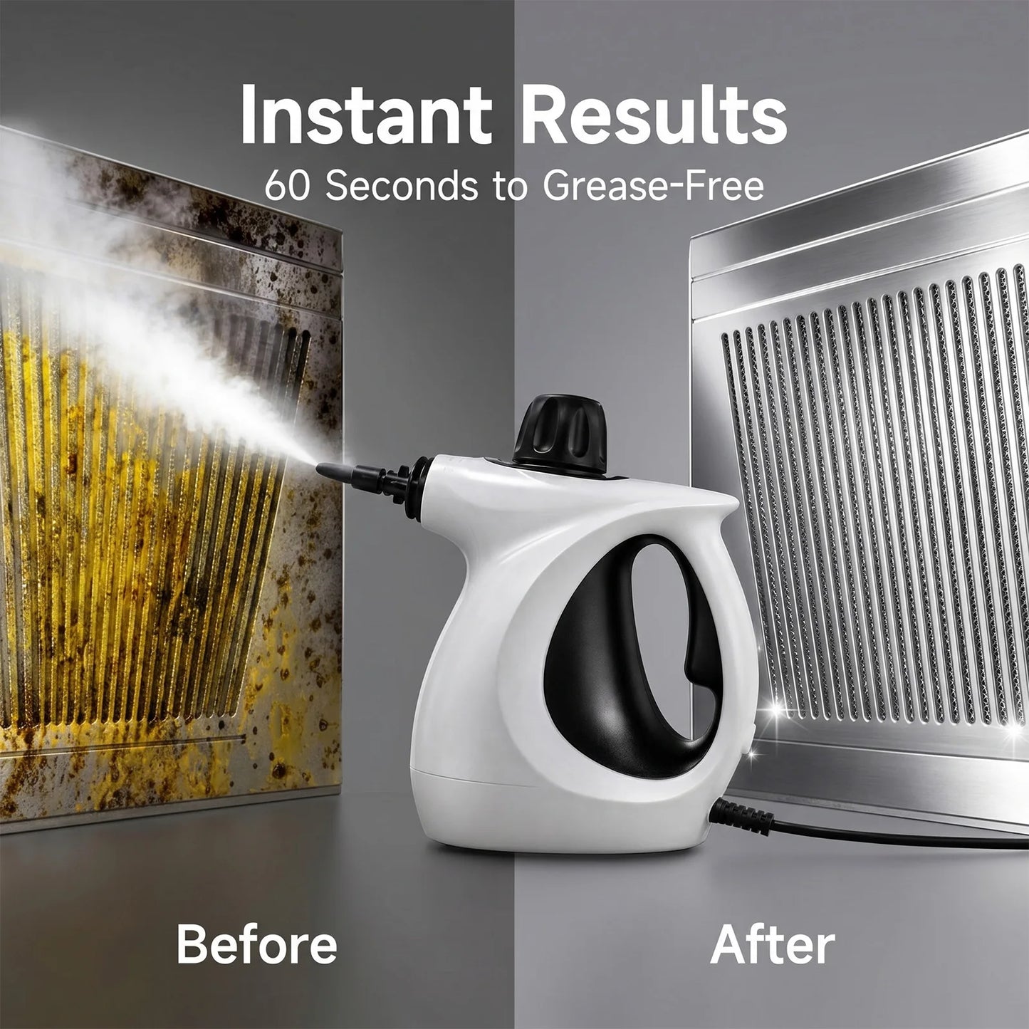 Pressurized Handheld Steam Cleaner for Home - Portable Multi-purpose High Pressure Deep Multi-surface Cleaning Steamer Machine