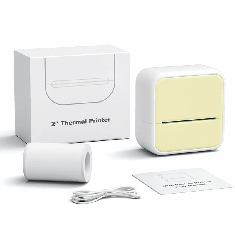 Portable Bluetooth thermal label printer, adhesive self-adhesive label printer for home use, label printer for household use