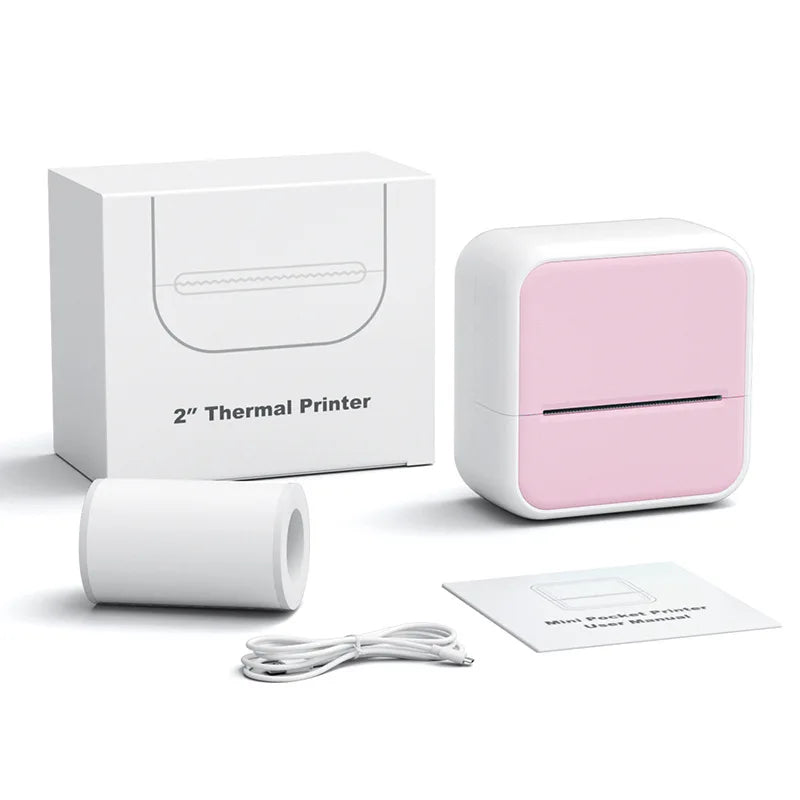 Portable Bluetooth thermal label printer, adhesive self-adhesive label printer for home use, label printer for household use