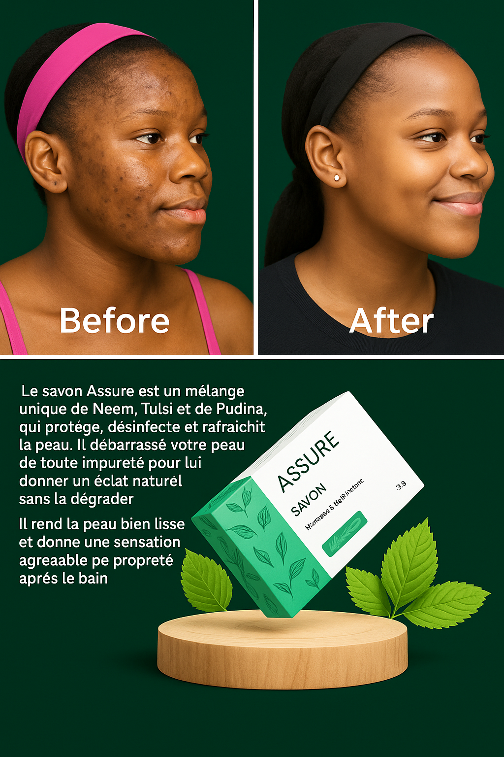 Savon assure de vestige